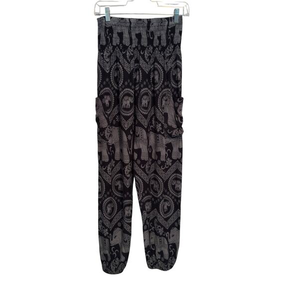 The Elephant Pants Elephant Print Boho Hippie Lightweight Pants Women's Size M - Picture 5 of 9